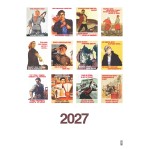 Шуточный "Родной календарь" на 2027 год провокационный юмор, настенный перекидной формат А3