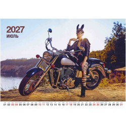 Эротический календарь "Girls & Bikes"