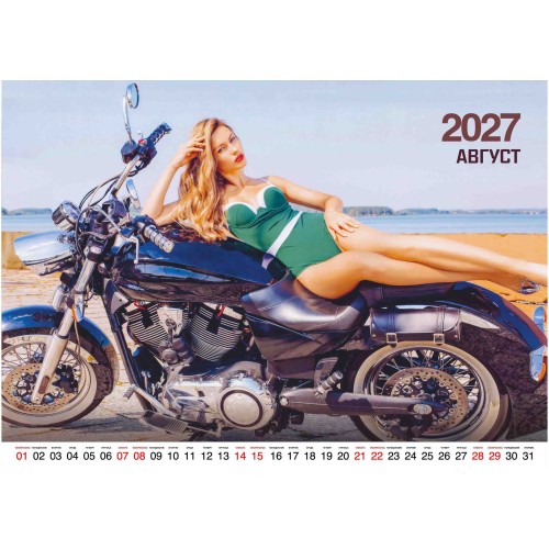 Эротический календарь "Girls & Bikes"