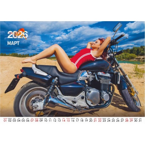 Эротический календарь "Girls & Bikes"
