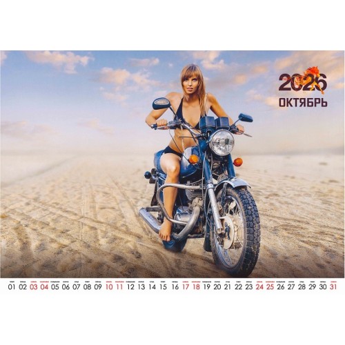Эротический календарь "Girls & Bikes"